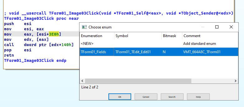 Resolving a field from Field Table