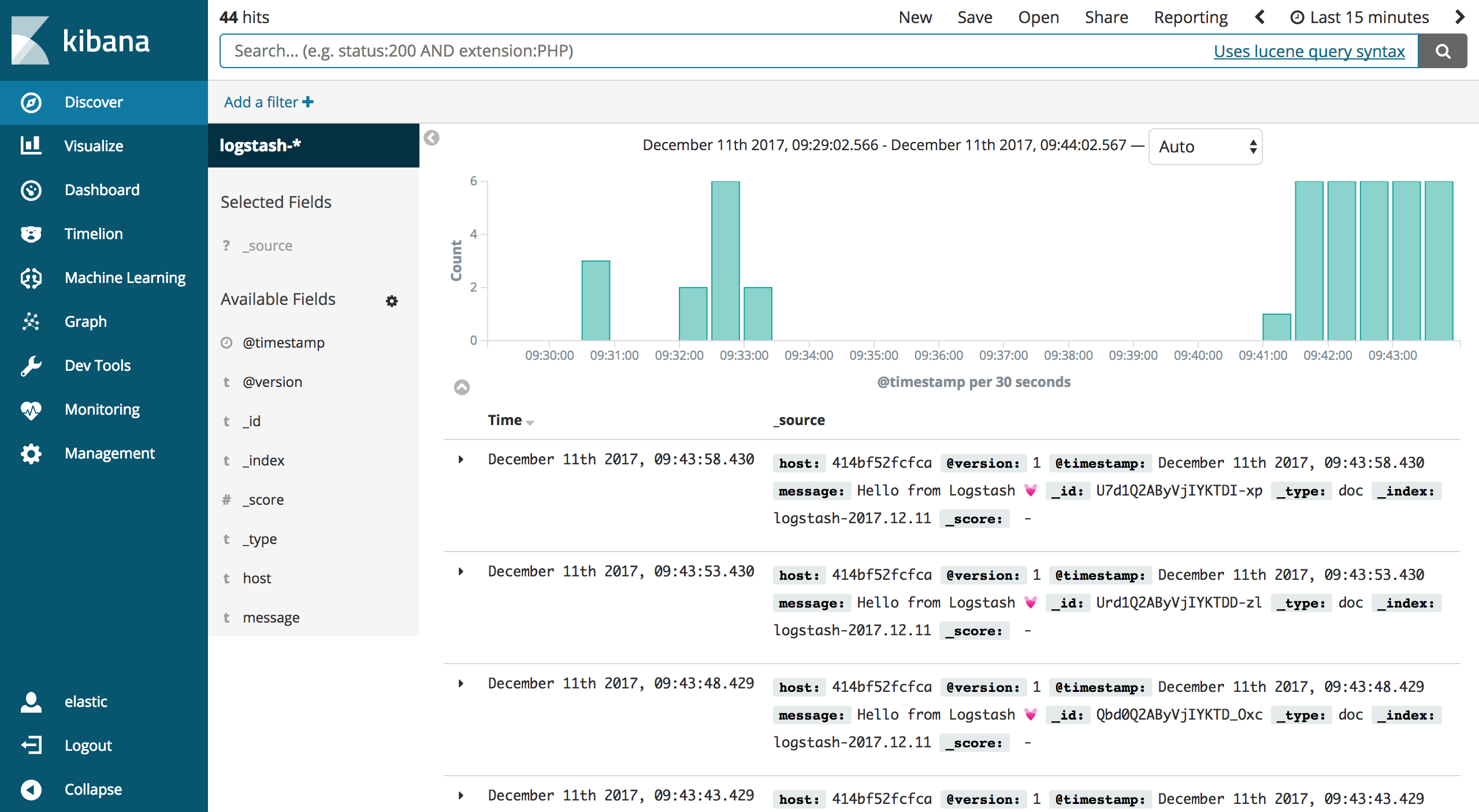 Kibana service