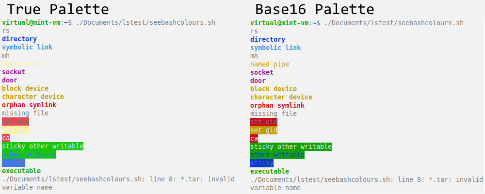 Reduced Windows 10 base16 terminal colours