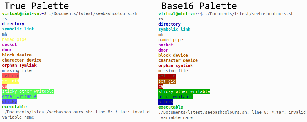 Reduced Windows 95 base16 terminal colours