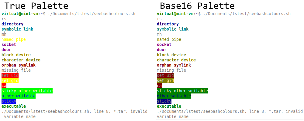 Reduced Windows NT base16 terminal colours