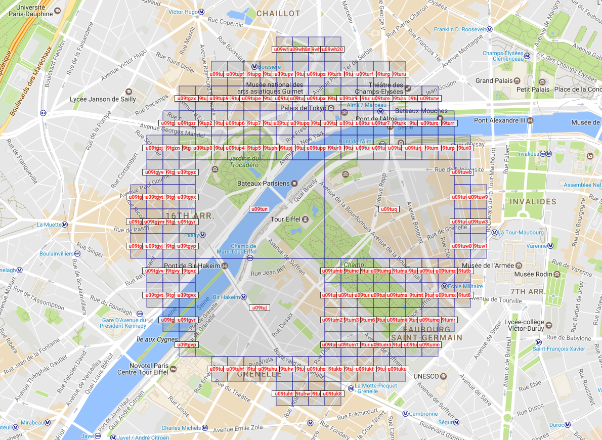 Geohashes compressed