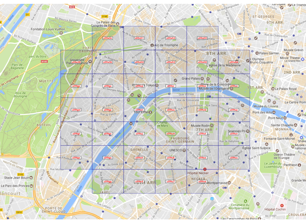 Geohashes with custom compression levels