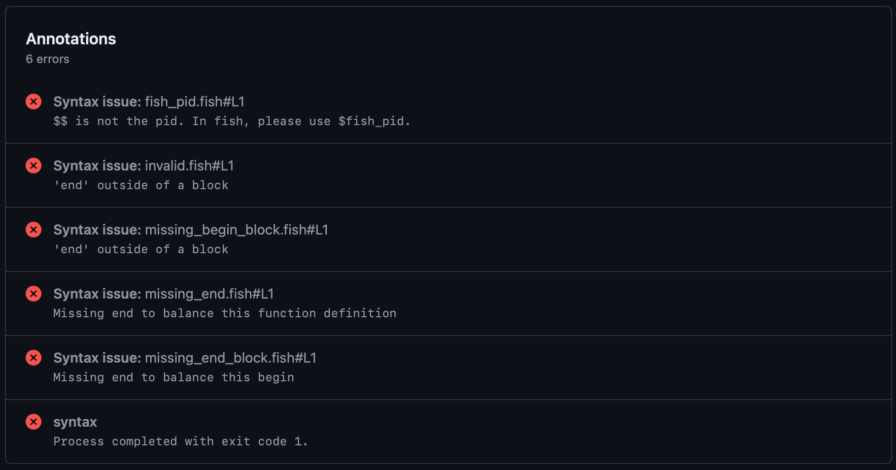 Workflow summary annotations