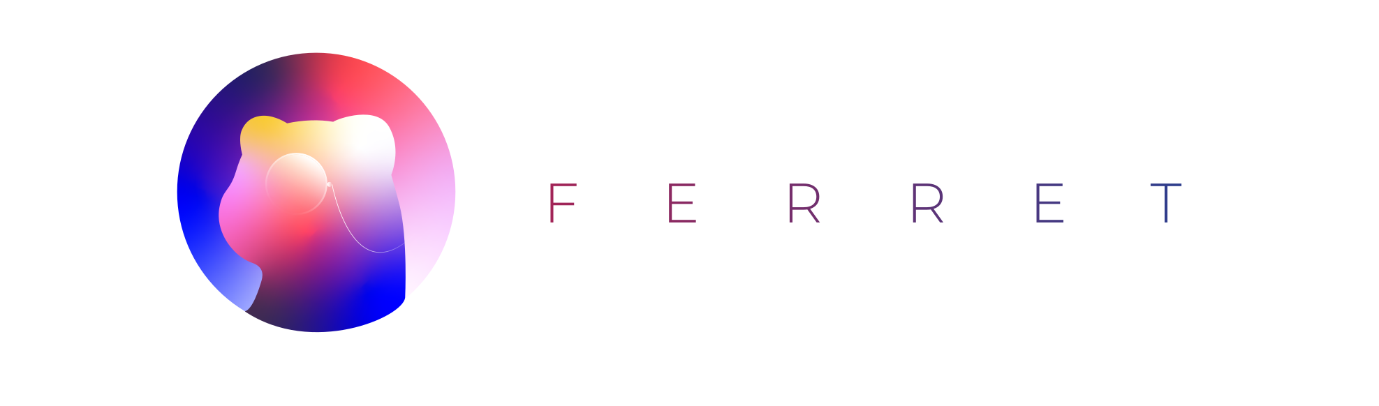 Ferret circular logo with the name to the right