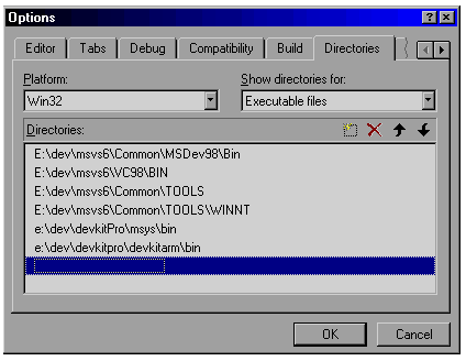 Adding the the DKA paths to the executable list