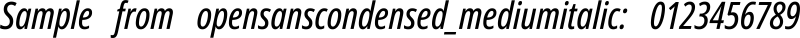 opensanscondensed_mediumitalic