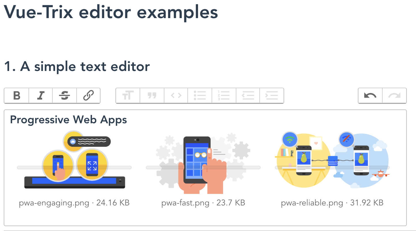 vue-trix editor