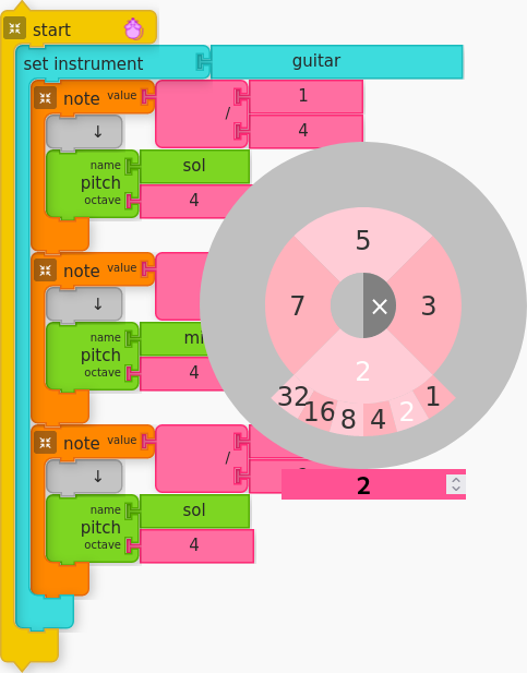 Music Blocks Note Value