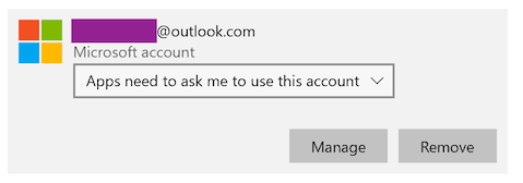 Microsoft apps must ask to access your identity