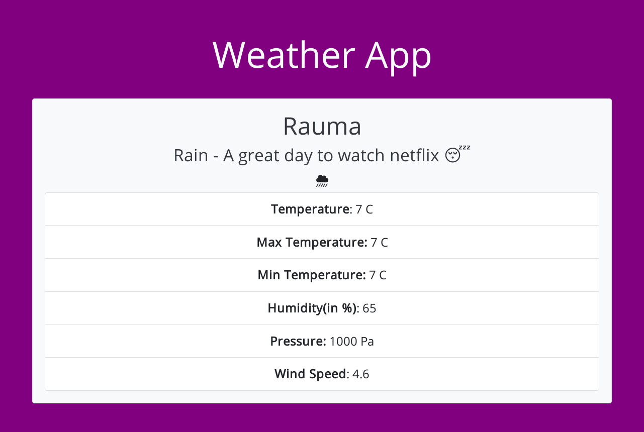 Weather-App - Screenshot