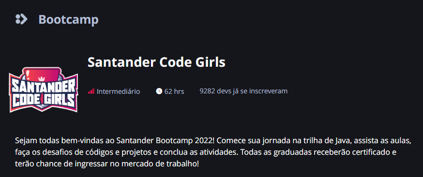 Banner Bootcamp Santander Code Girls