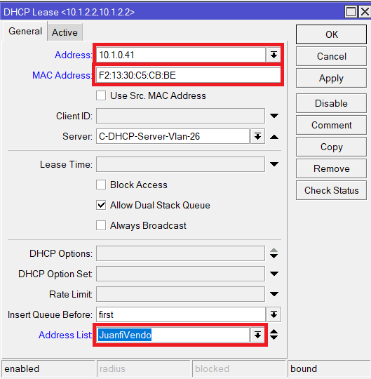 Static IP Address