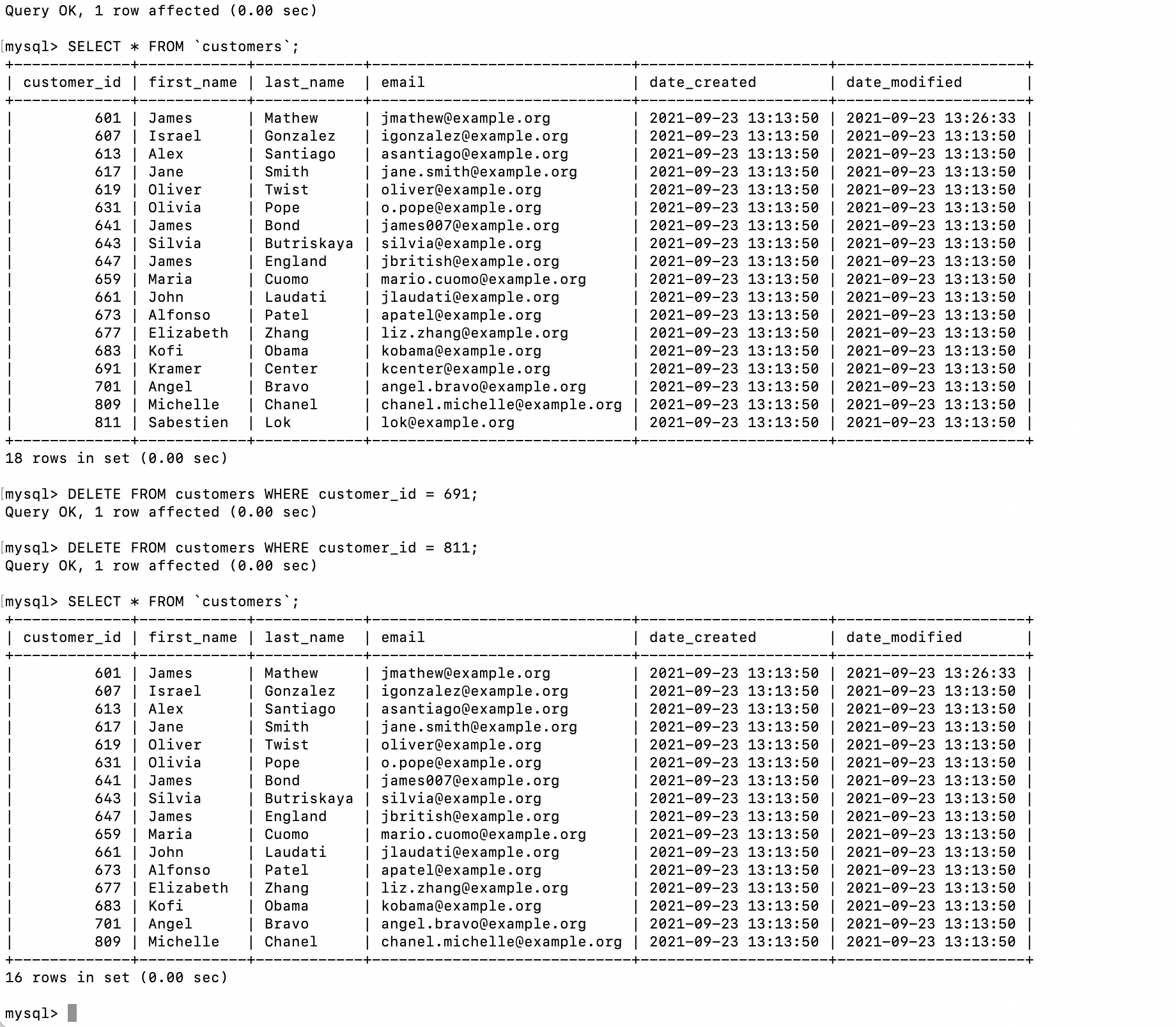 SQL Script