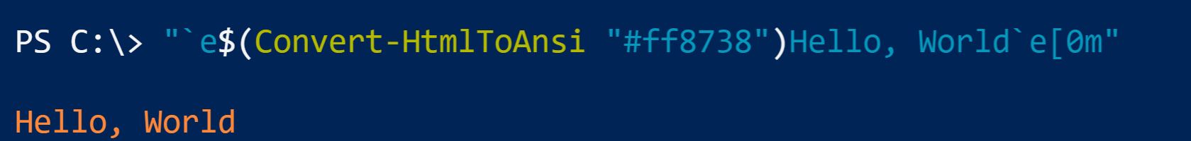 convert HTML to ANSI