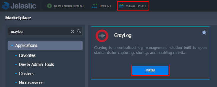 graylog in marketplace