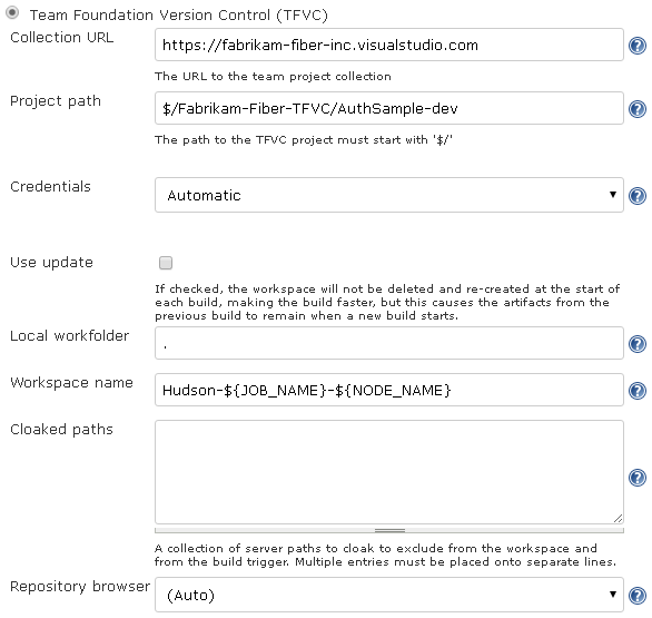 SCM configuration