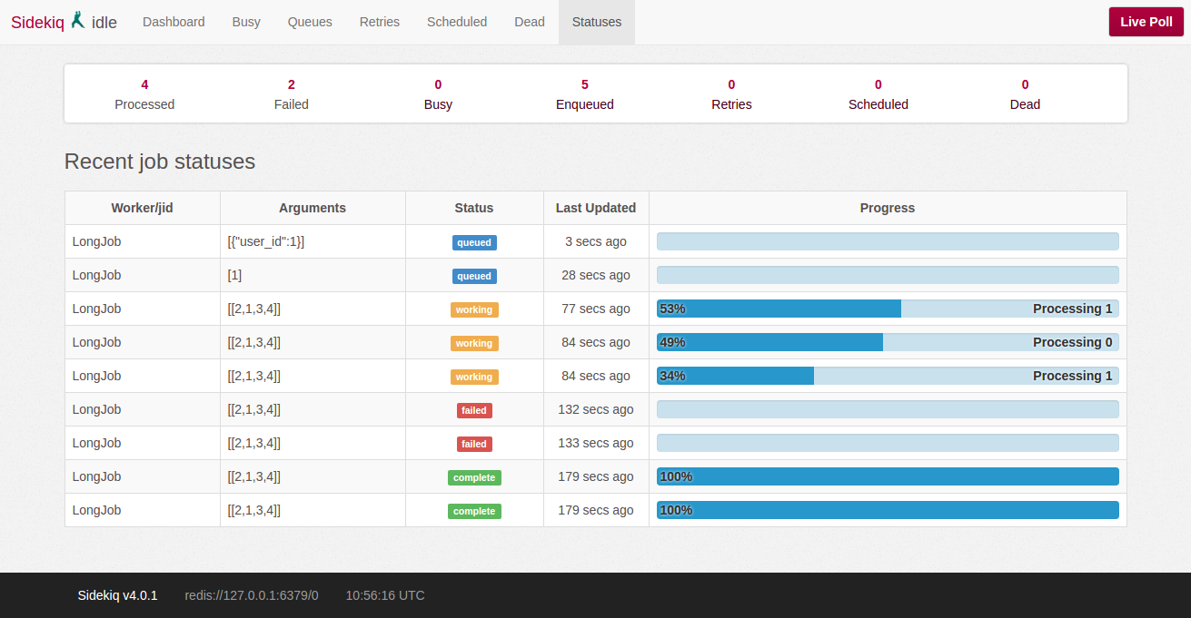 Sidekiq Status Web