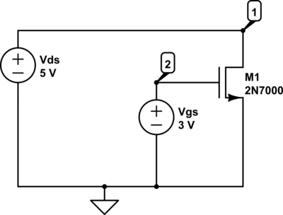 V2NMOS1 Circuit Diagram