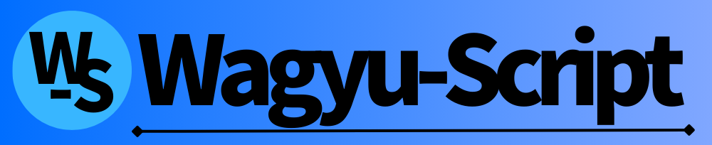 Wagyu-script's logo