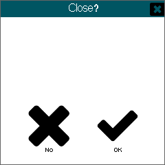 Example on PC: modal dialog