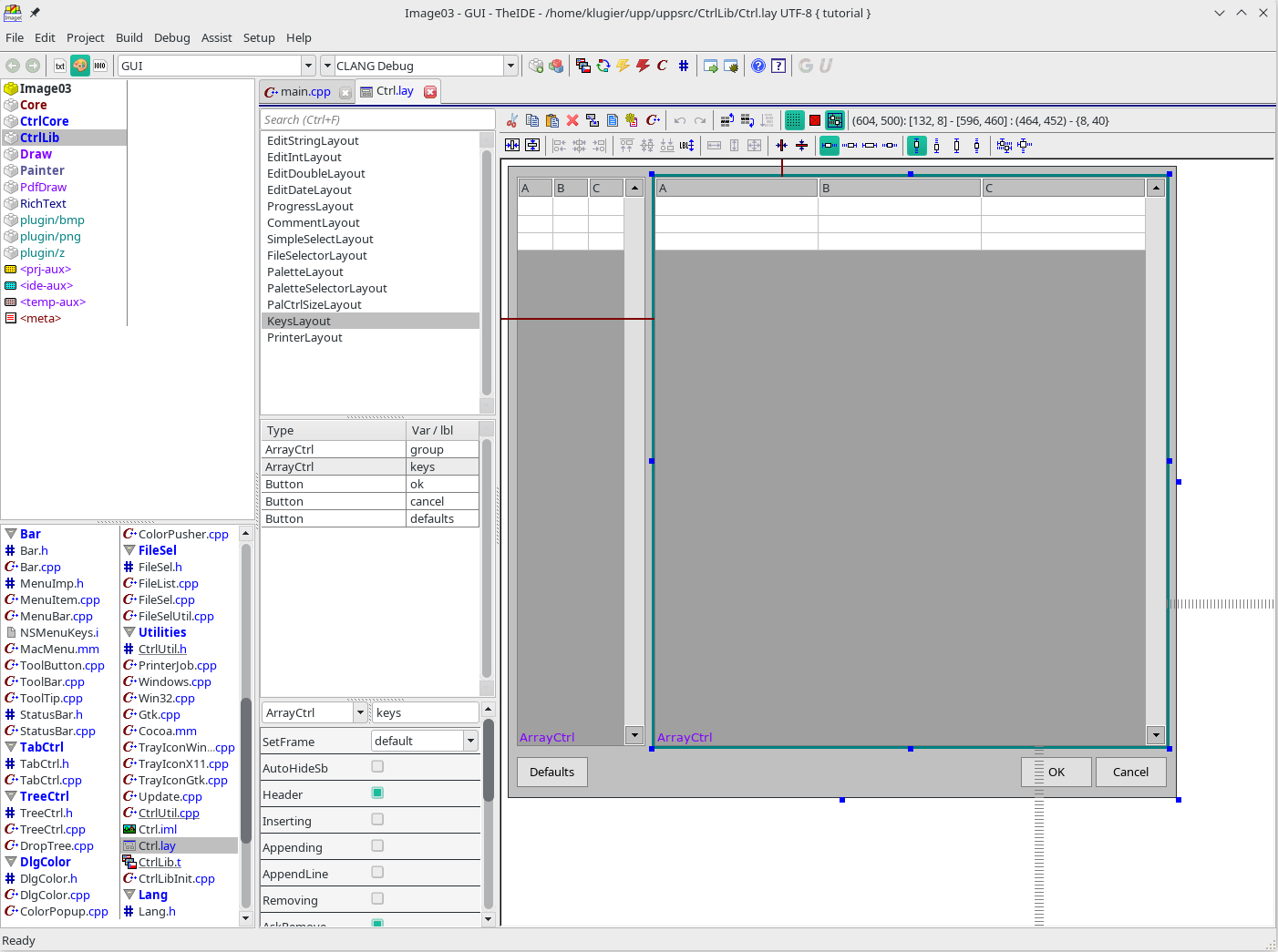 TheIDE - U++ Integrated Developemnt Enviroment