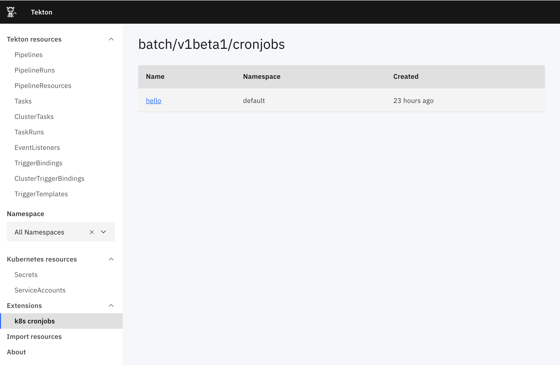 Resource based extension RBAC