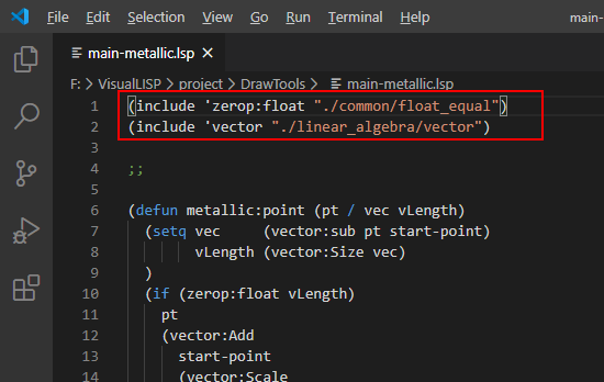 vscode-include