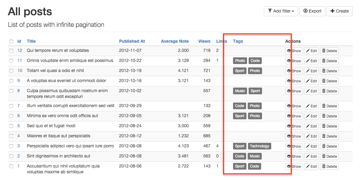 reference_many in listView