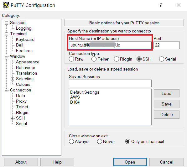 hostname