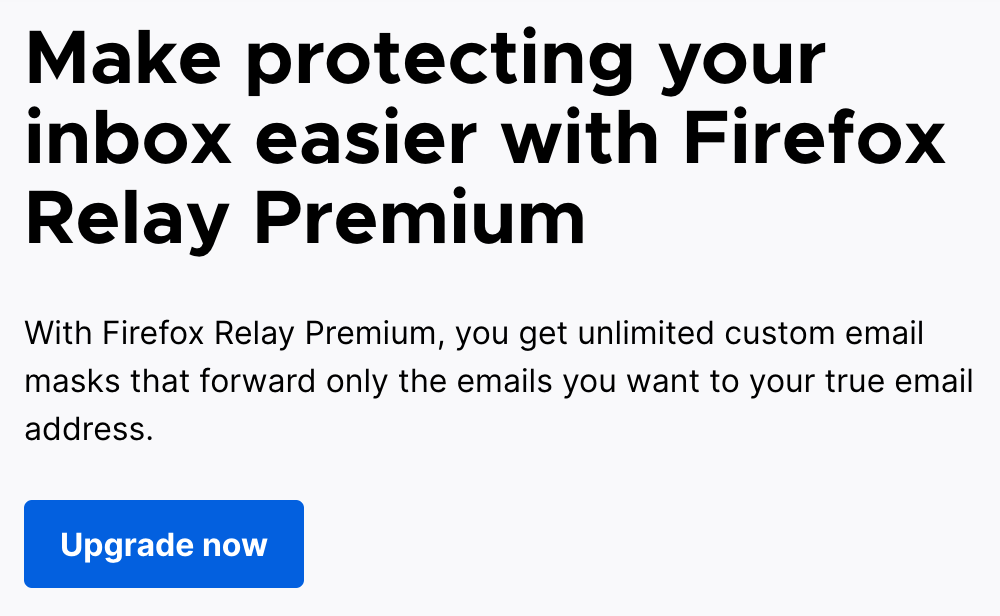 The top section of the premium page, with the 'Upgrade Now' button