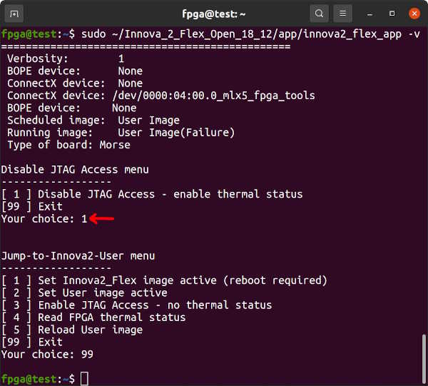 Disable JTAG Access