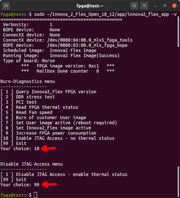 Enable JTAG