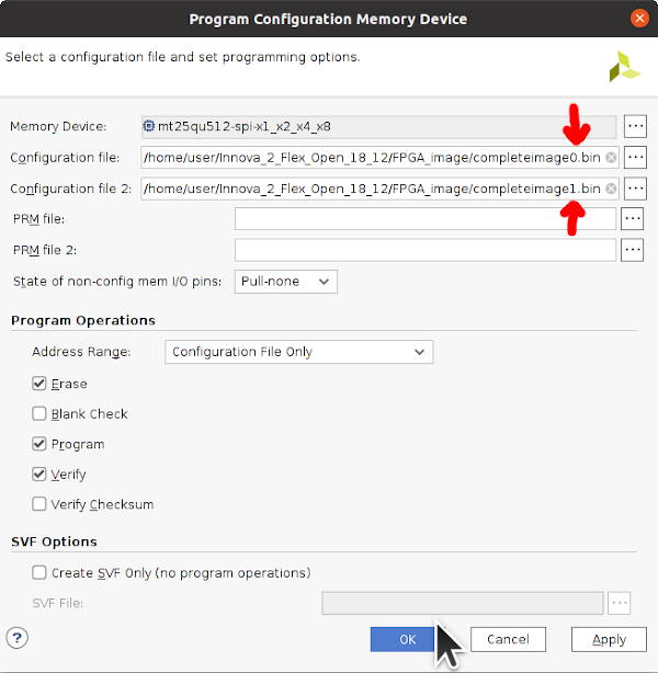 Program Complete Memory Image