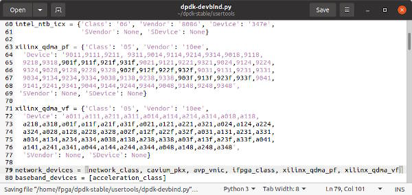 edit dpdk-devbind.py