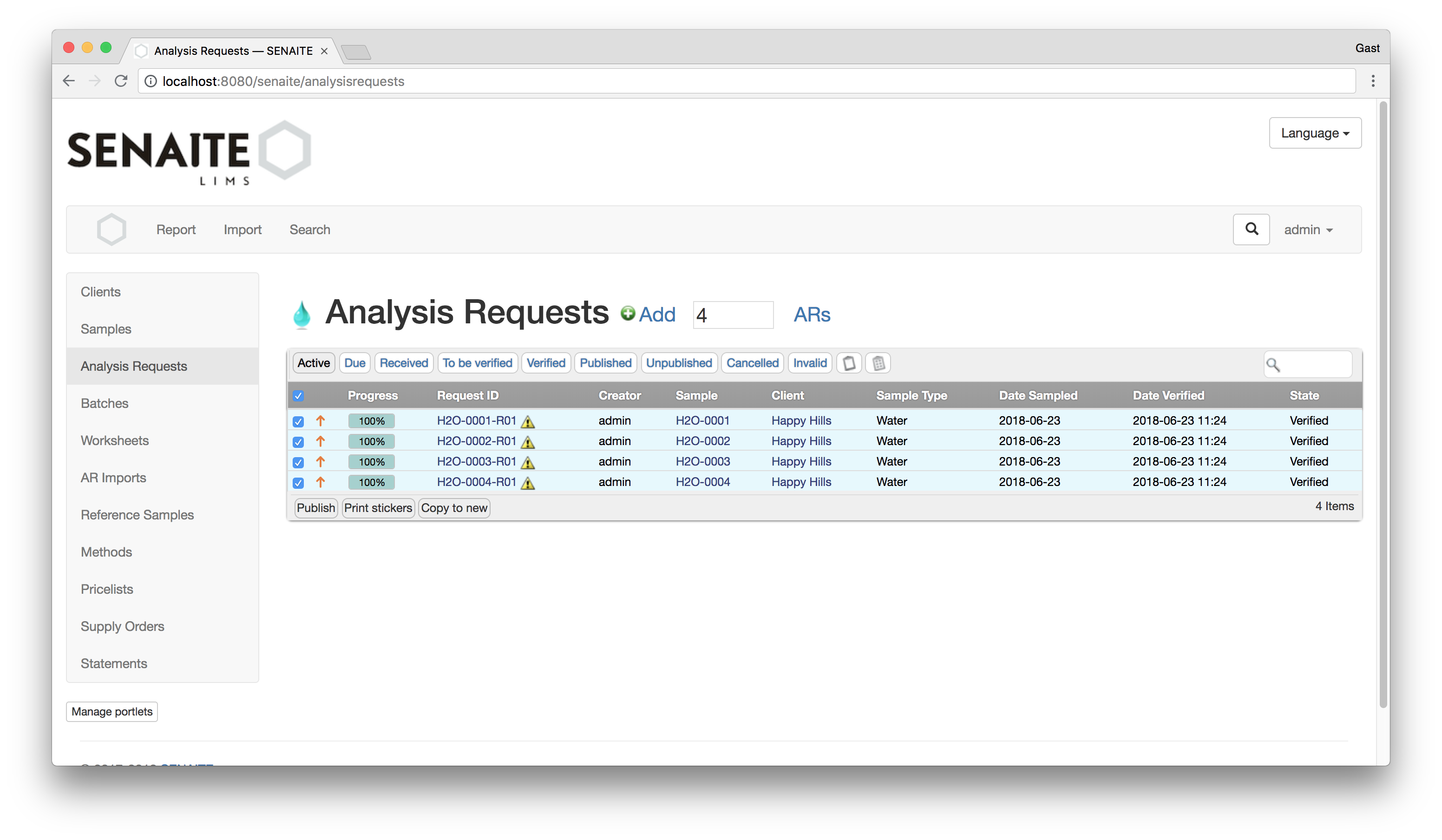 Verify Analyses