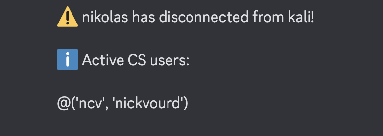 CS-Client-Disconnect