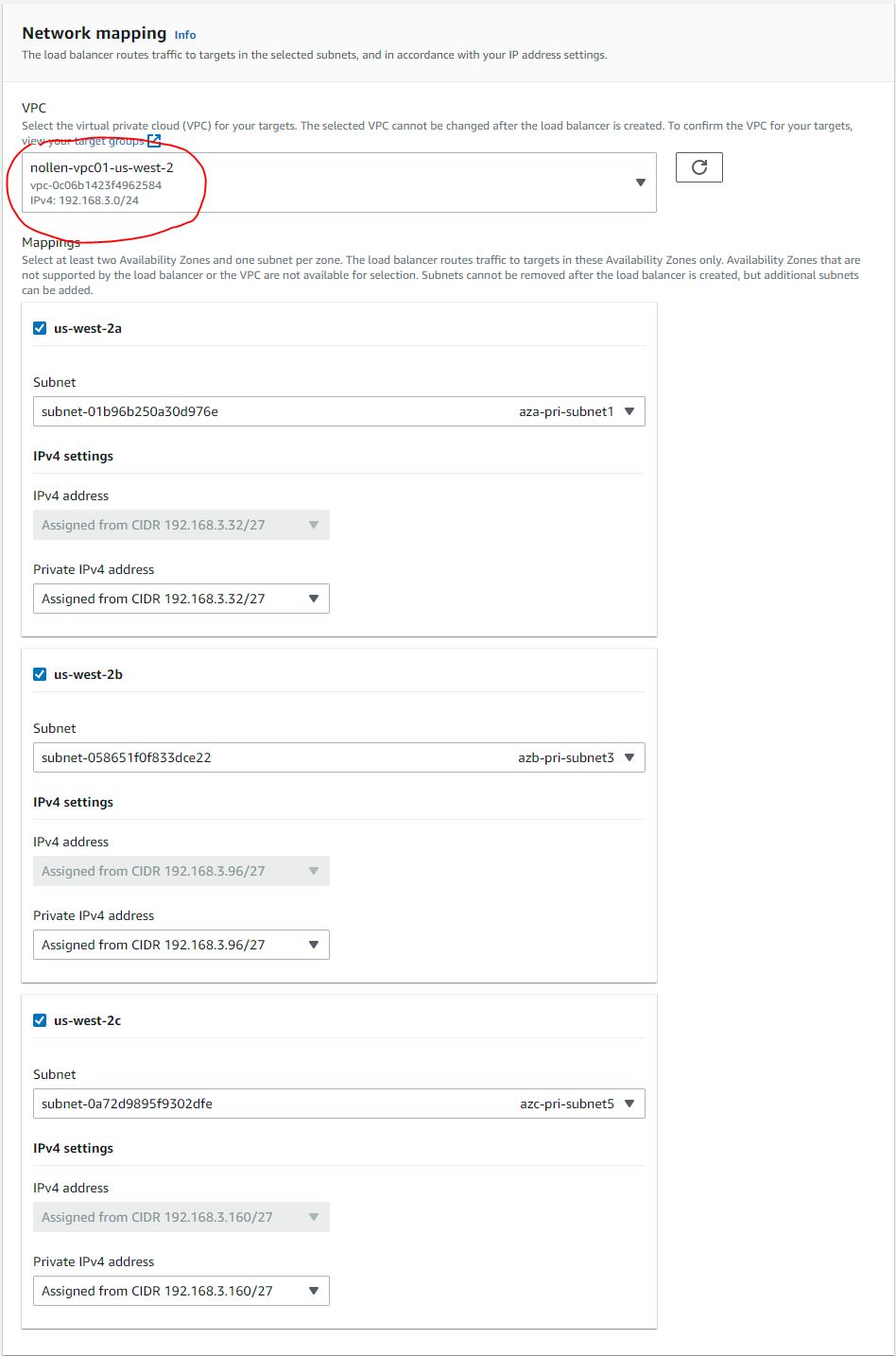 Load Balancer Network Mapping