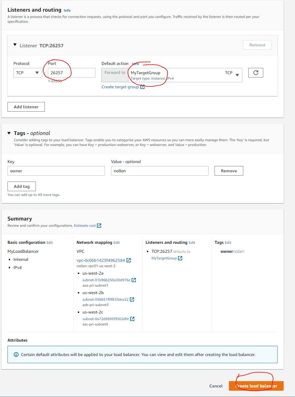 Load Balancer Listeners