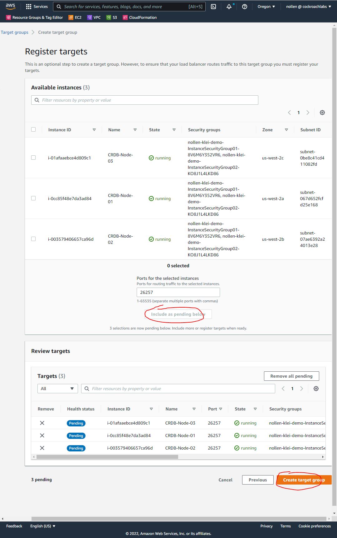 Register Targets