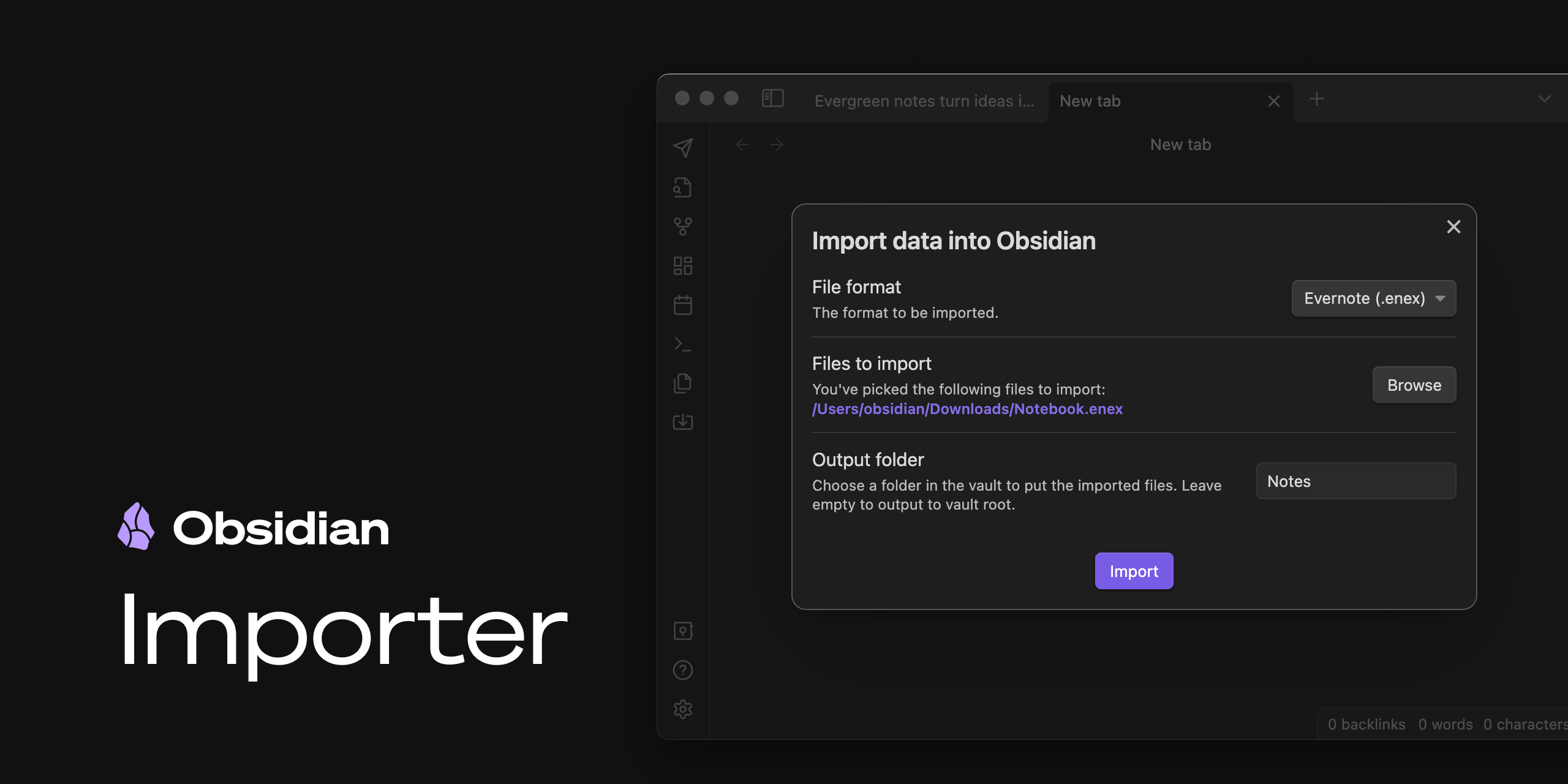 Obsidian Importer screenshot