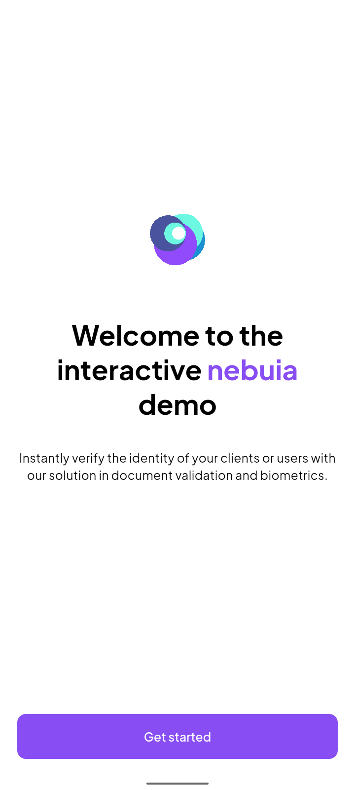 NebuIA app launch screen