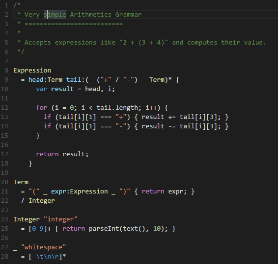 Syntax Highlighting