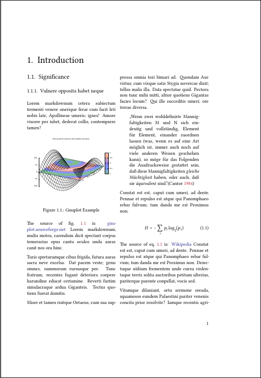 Default example page