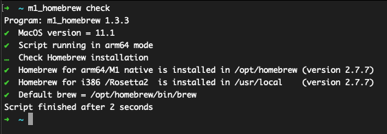 m1_homebrew check for arm64