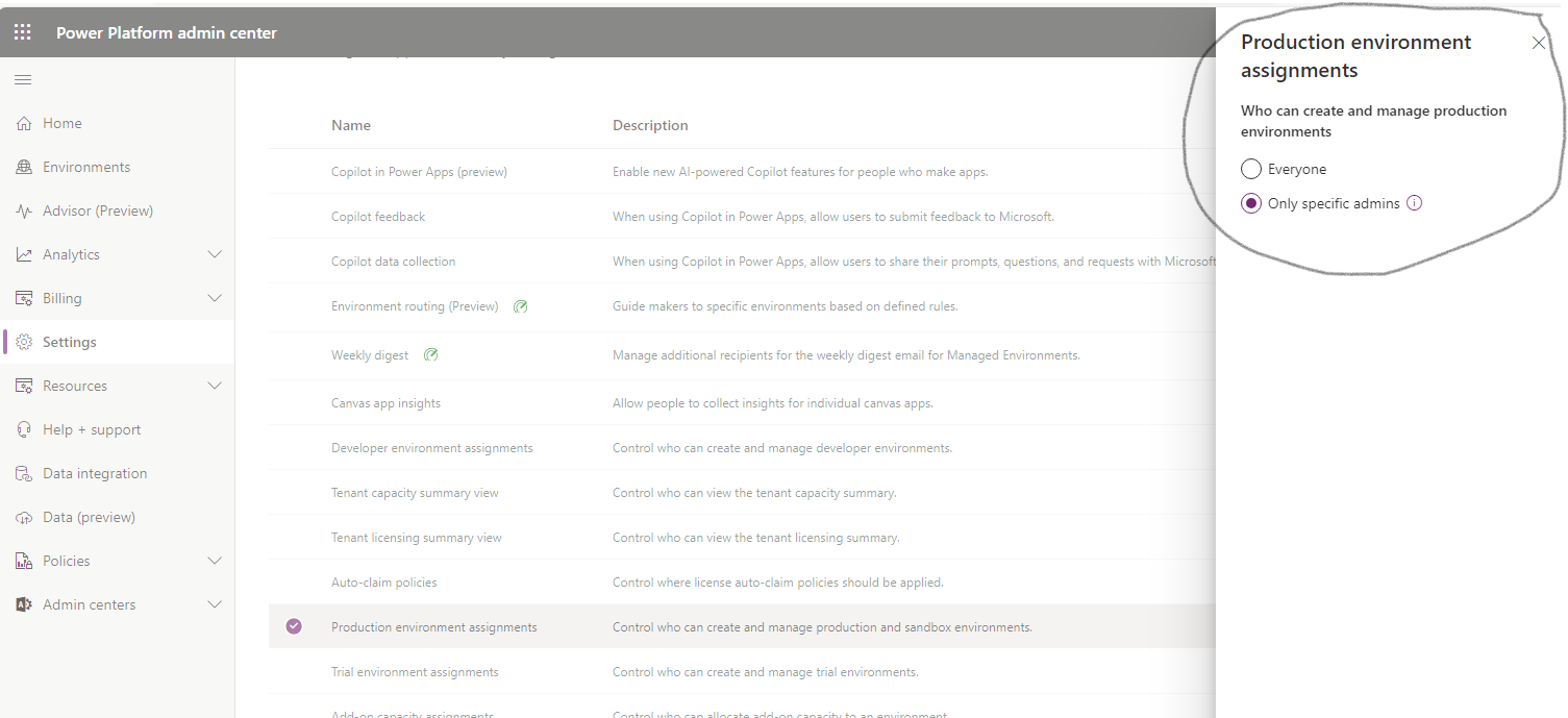 Power Platform 1.1 Config