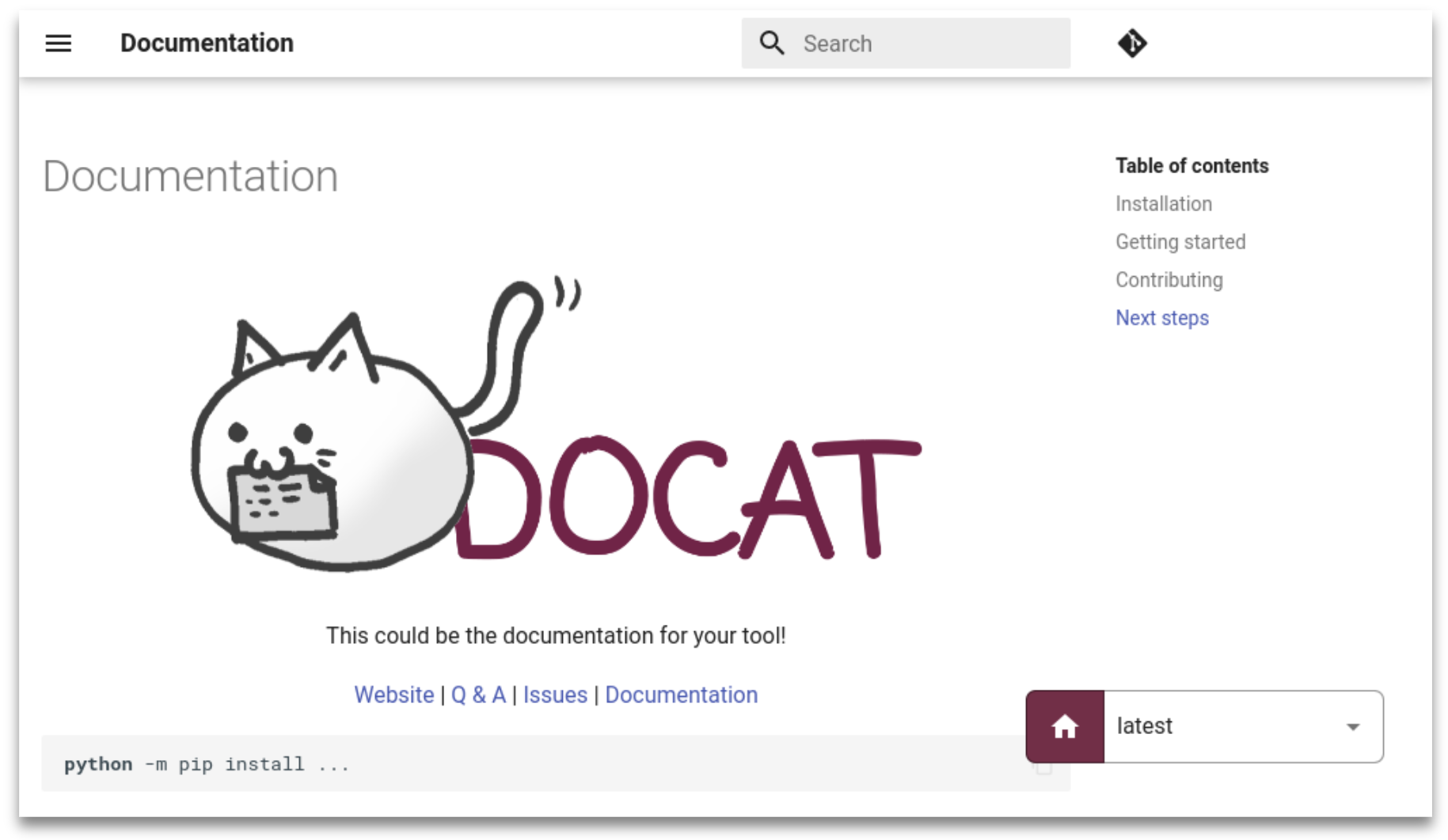 docat screenshot