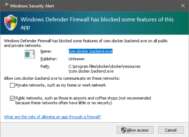 Windows Defender has blocked some features of this app