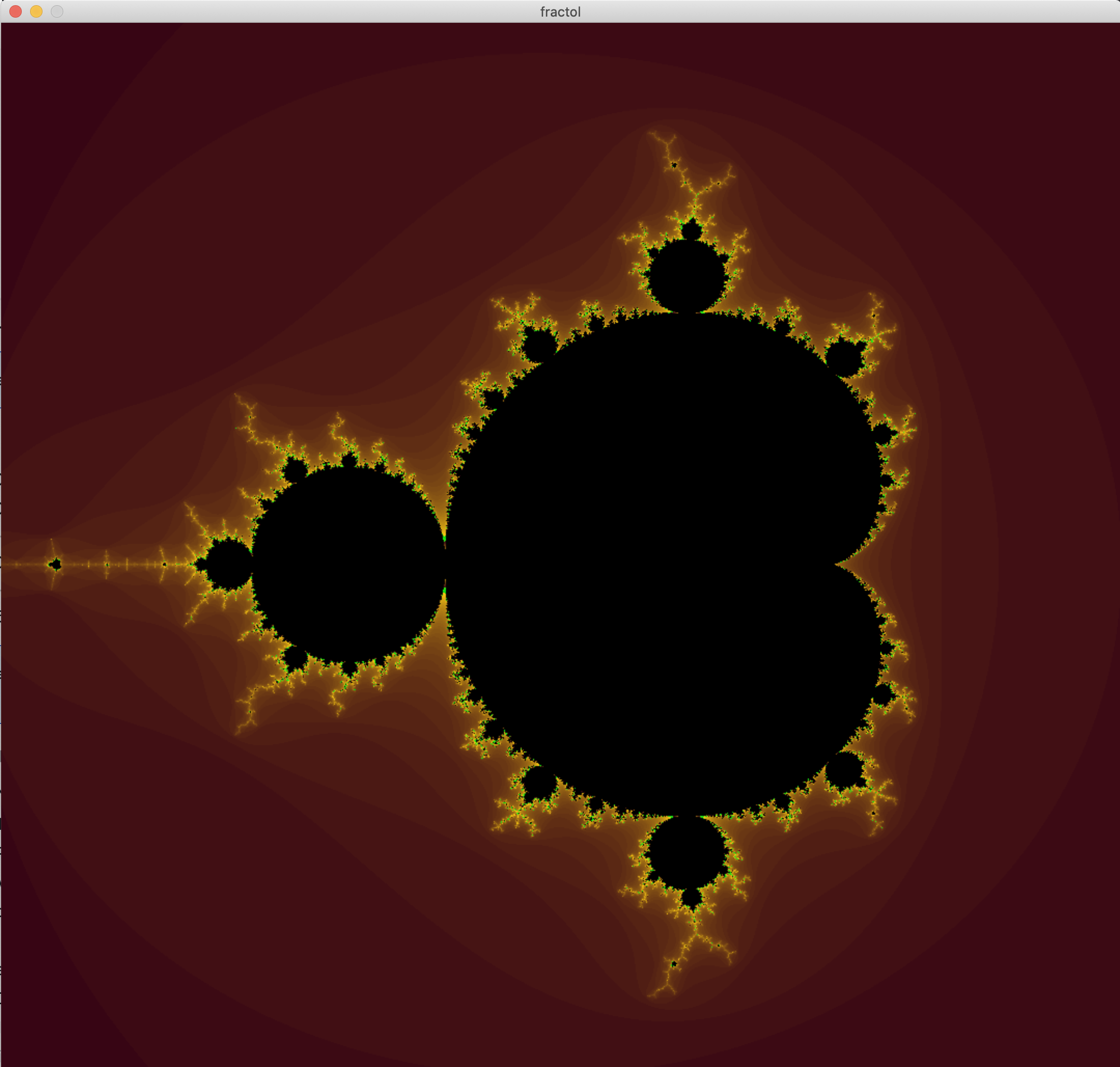 Fractol rendering of Mandelbrot set