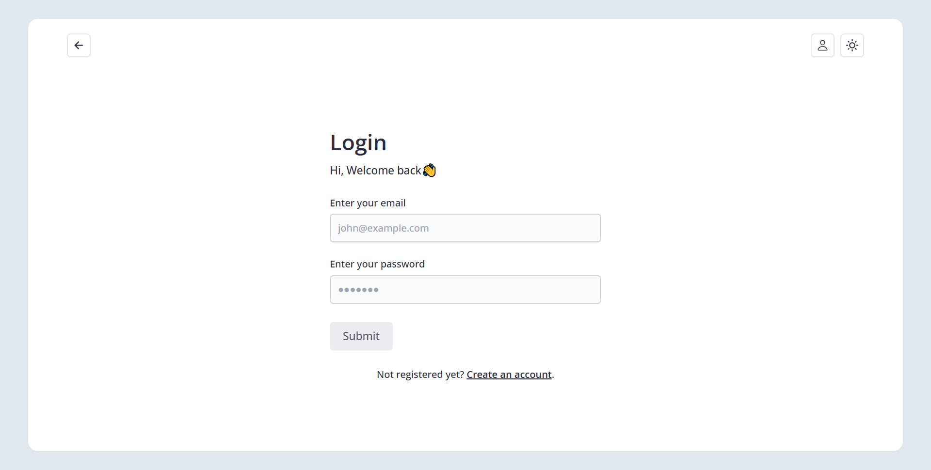 Login Page